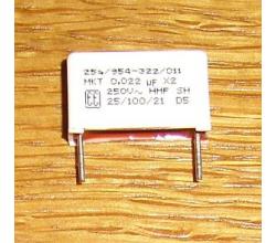 X2- Kondensator 0,022 uF 250 V AC